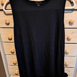 J.Jill Wearever Collection Cotton Black Tunic Sleeveless Top Size Small